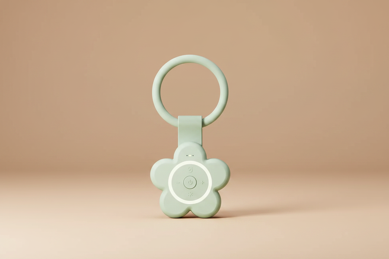 Flower Light Green - Warm Brown
